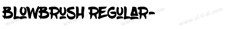 BlowBrush Regular字体转换